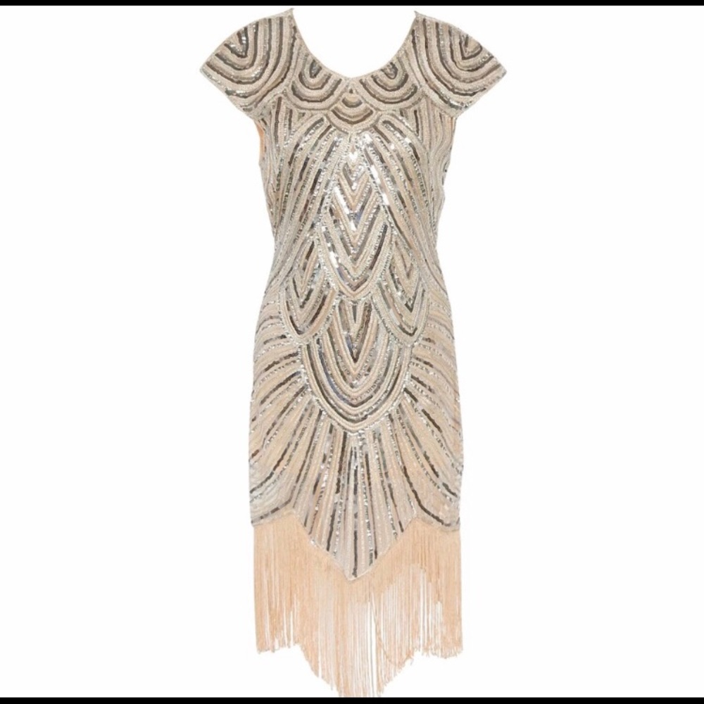 20’s Style Sequin and Fringe Dress